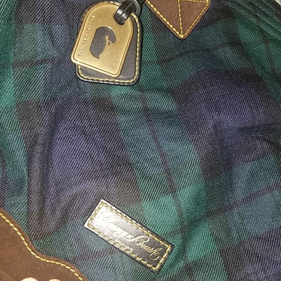 DOONEY & BOURKE GREEN & BROWN TOTE - Picture 2 of 6